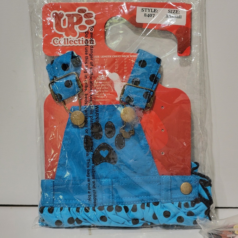 Pet Accessory Lot Barbie Bandana Halloween Rubies Bandana UP Collection Overalls - Picture 4 of 5